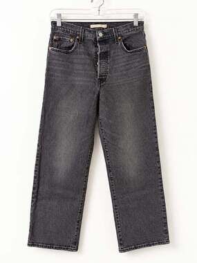 Levi's Ribcage Straight Ankle Jeans Women's Size Ultra High Rise Denim-28
